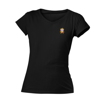 Playera Cuello V Axolotzin Rey Ajolote