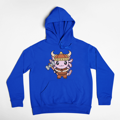 Hoodie Axolotzin Vikingo Ajolote Unisex