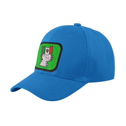 Gorra Unisex Curva Ajolote Y Su Bandera Xo The Monster