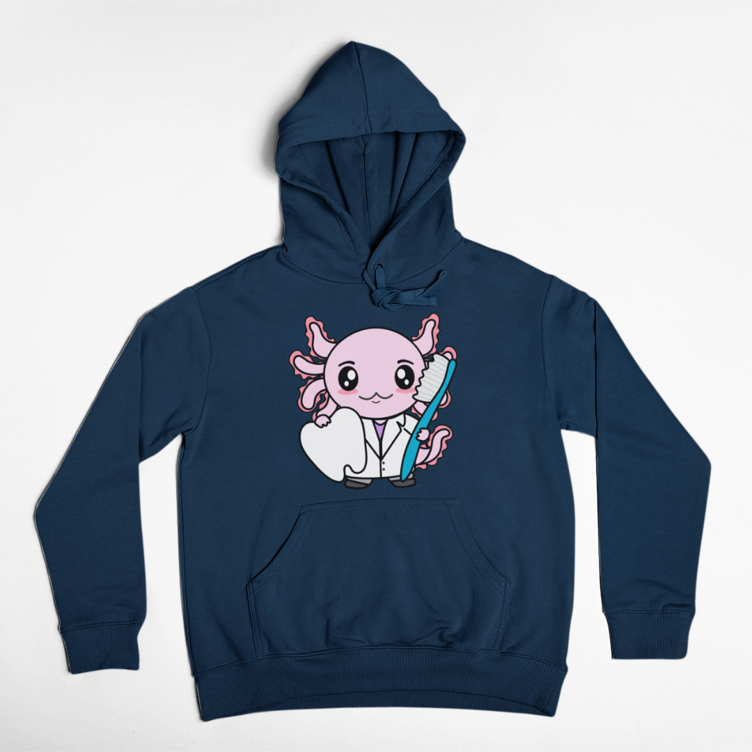 Hoodie Axolotzin Dentista Ajolote Unisex