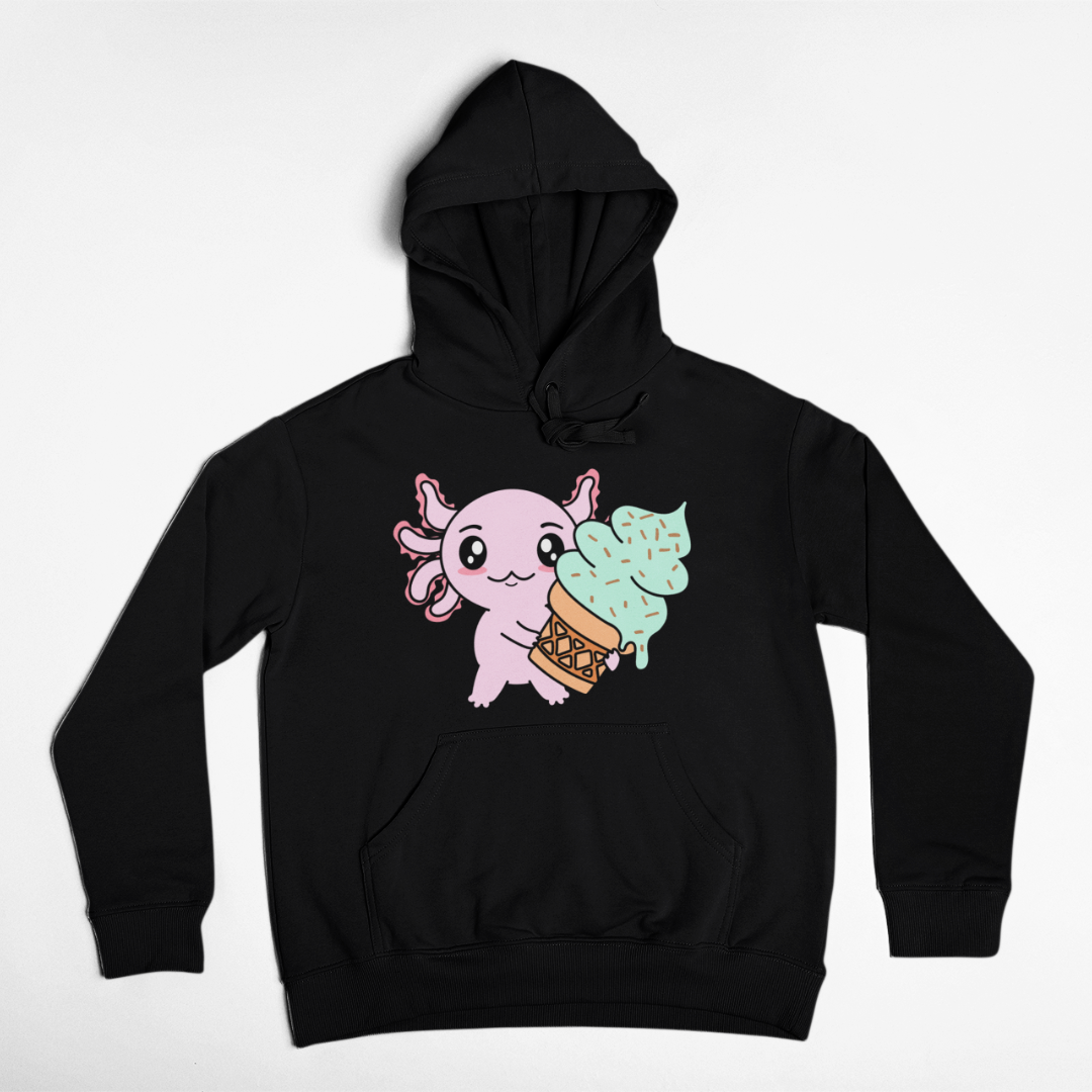 Hoodie Axolotzin Helado Ajolote Unisex