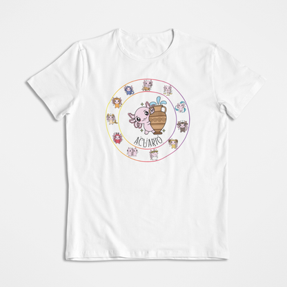 Playera Horoscopos Acuario Axolotzin Ajolote