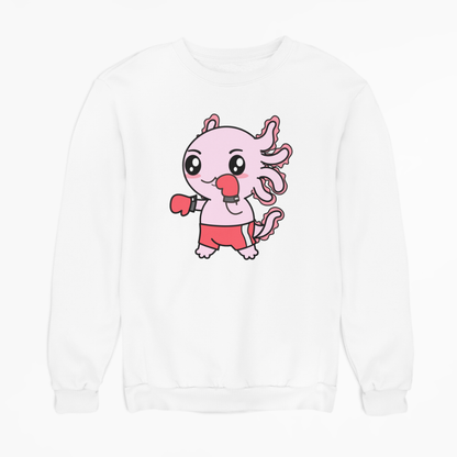 Sudadera Axolotzin Boxeador Ajolote Unisex
