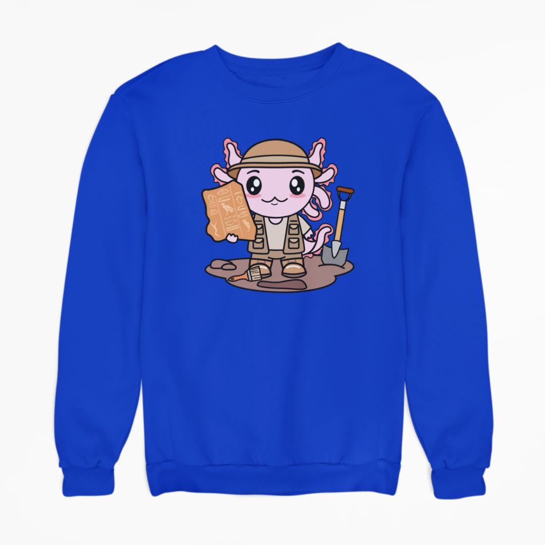 Sudadera Axolotzin Arqueologo Ajolote Unisex
