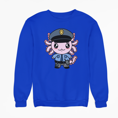 Sudadera Axolotzin Policía Ajolote Unisex