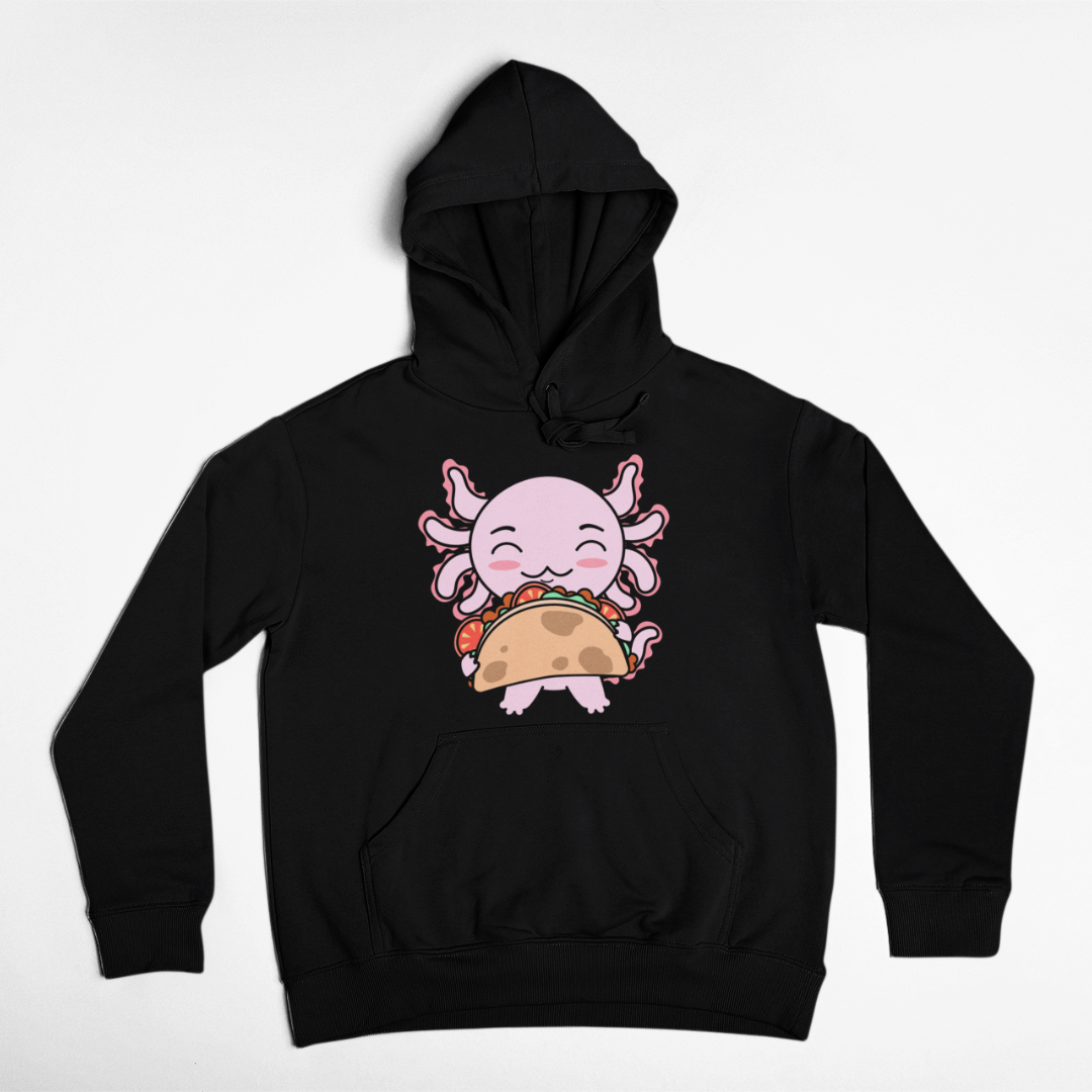 Hoodie Axolotzin Taco Ajolote Unisex