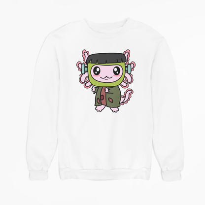 Sudadera Axolotzin Monstruo De Frankenstein Ajolote Unisex