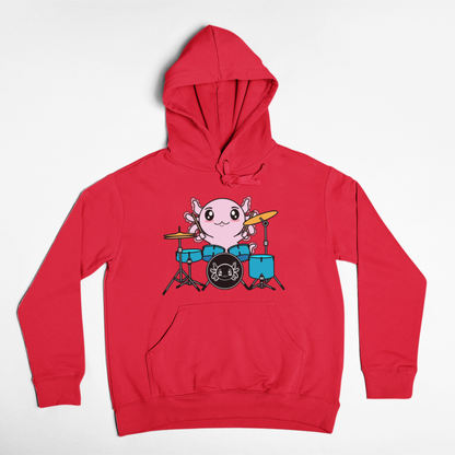 Hoodie Axolotzin Baterista Ajolote Unisex