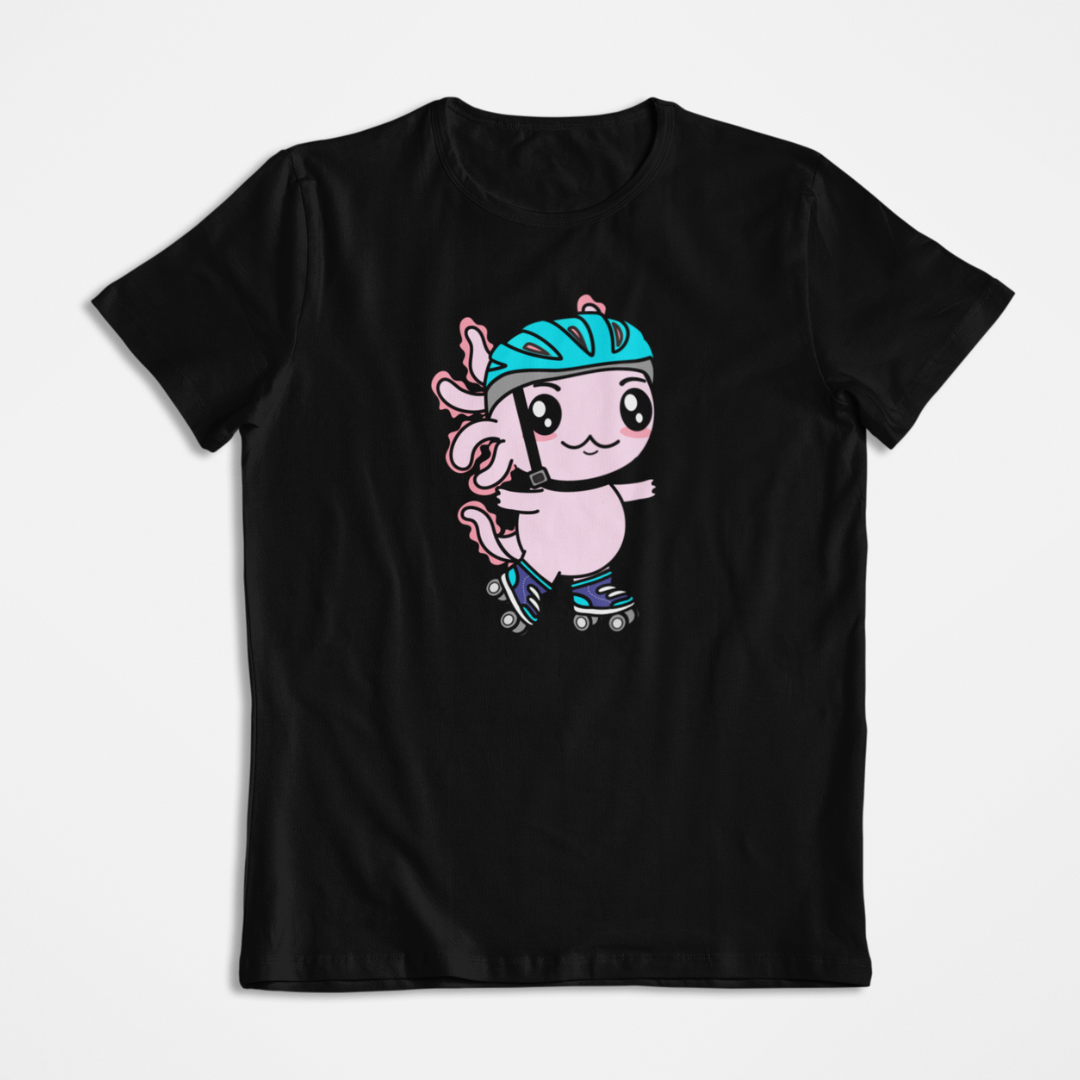 Playera Axolotzin Patinador Ajolote