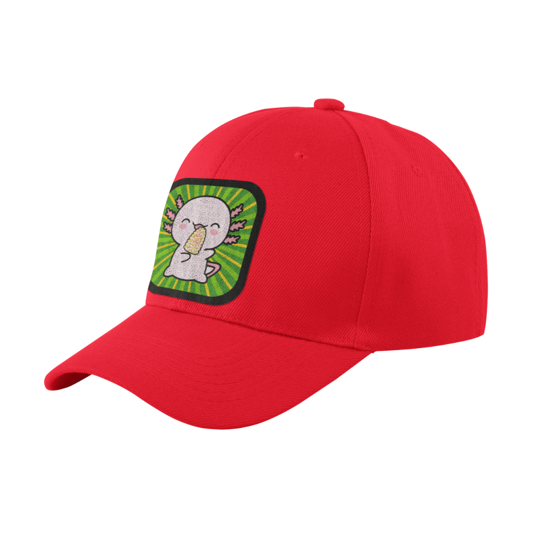 Gorra Unisex Curva Ajolote Comiendo Elote Xo The Monster