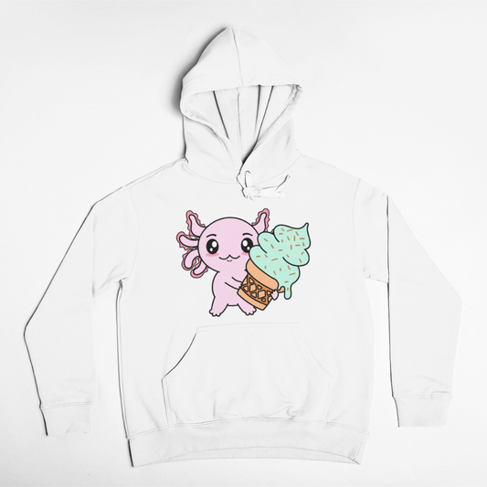 Hoodie Axolotzin Helado Ajolote Unisex