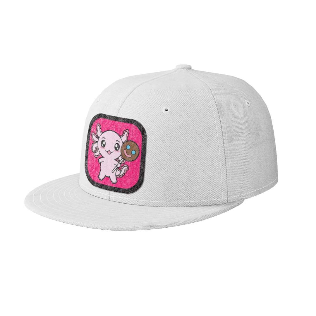 Gorra Unisex Plana Axolotzin Paleta Sonrisa