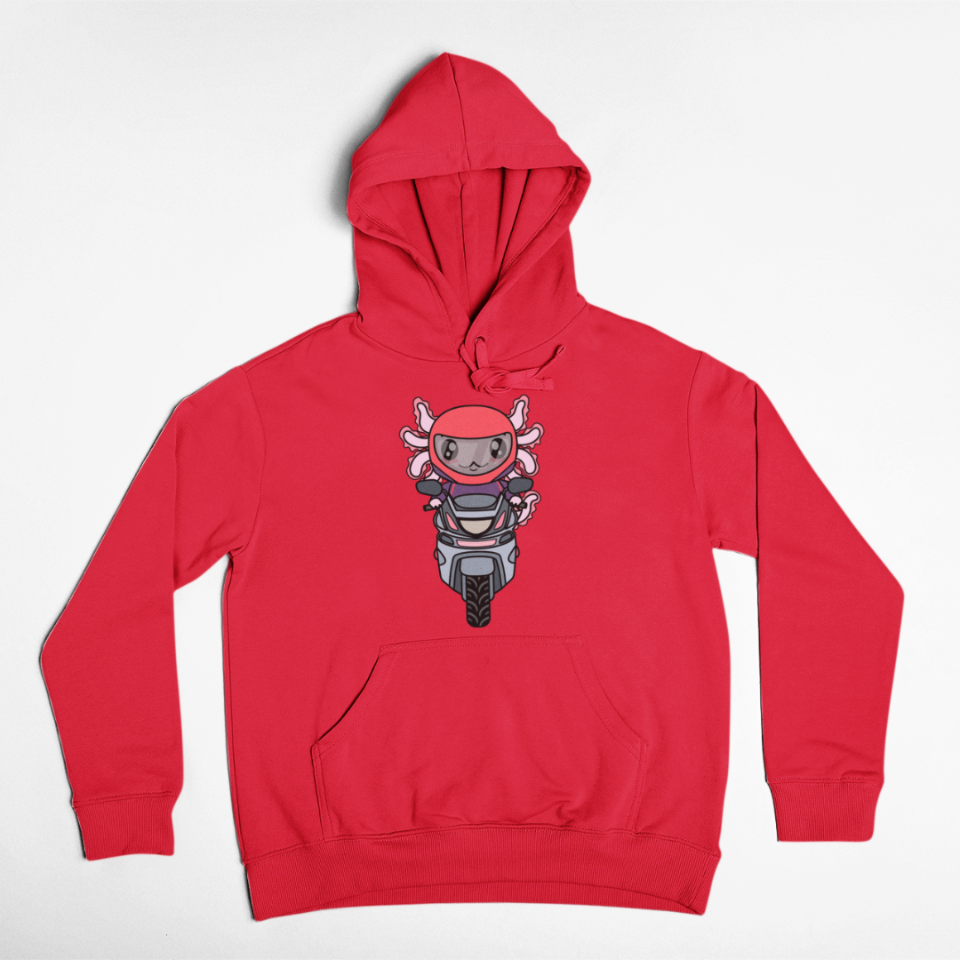Hoodie Axolotzin Motoneta Ajolote Unisex