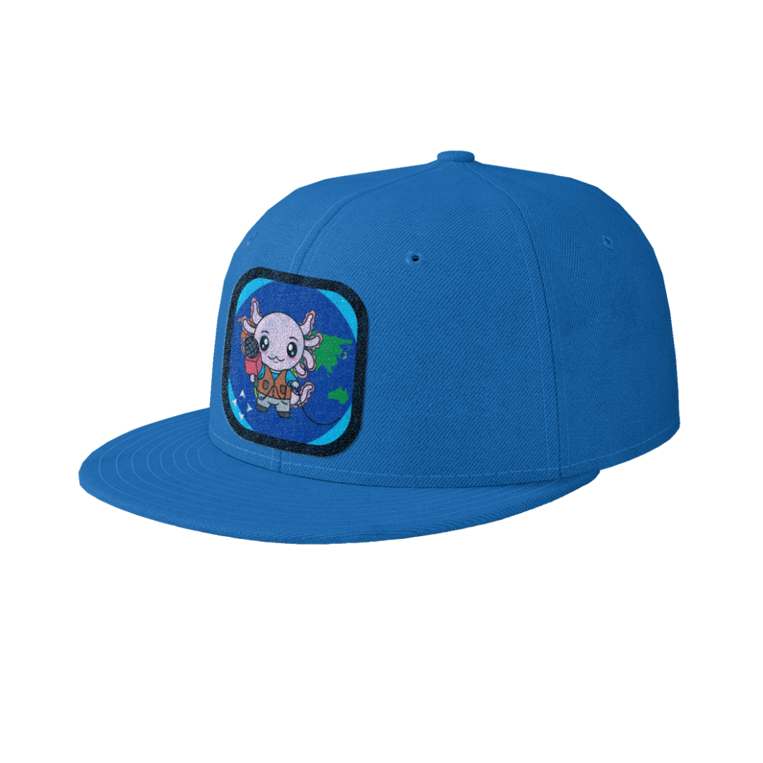 Gorra Unisex Plana Axolotzin Reportero