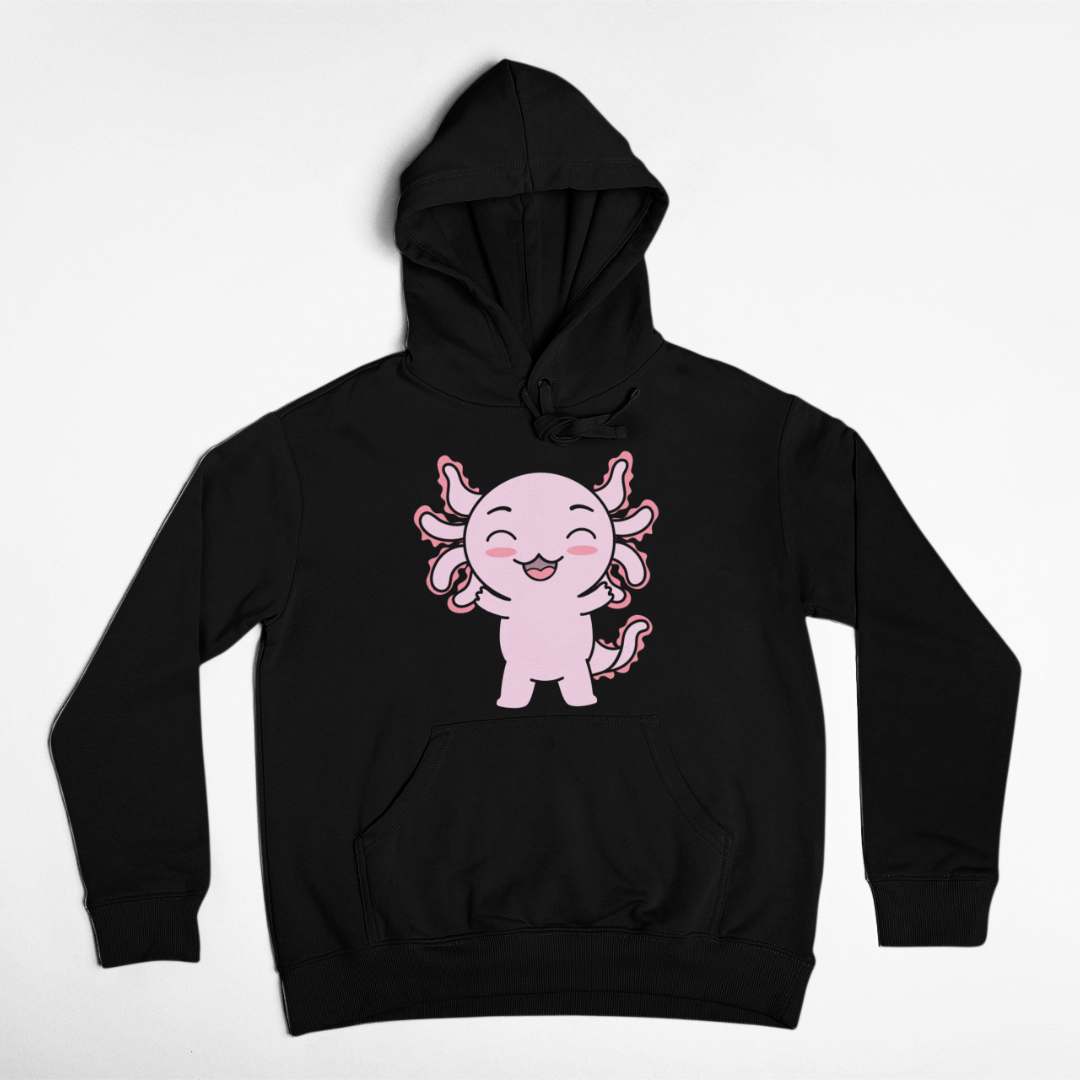 Hoodie Axolotzin Feliz Ajolote Unisex