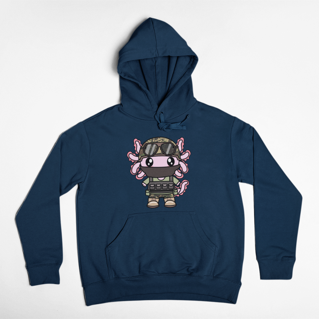 Hoodie Axolotzin Militar Ajolote Unisex