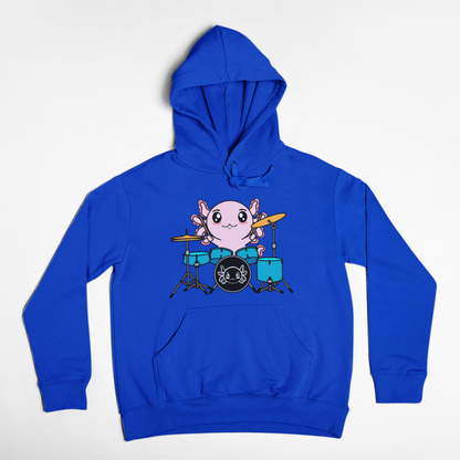 Hoodie Axolotzin Baterista Ajolote Unisex