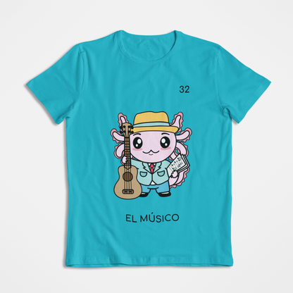 Playera Axoloteria El Musico Ajolote