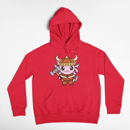 Hoodie Axolotzin Vikingo Ajolote Unisex