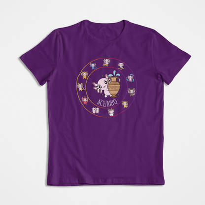 Playera Horoscopos Acuario Axolotzin Ajolote