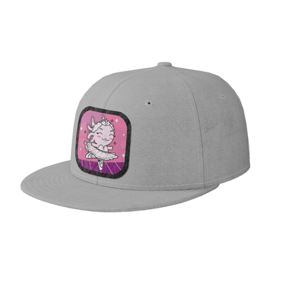 Gorra Unisex Plana Axolotzin Bailarina De Ballet