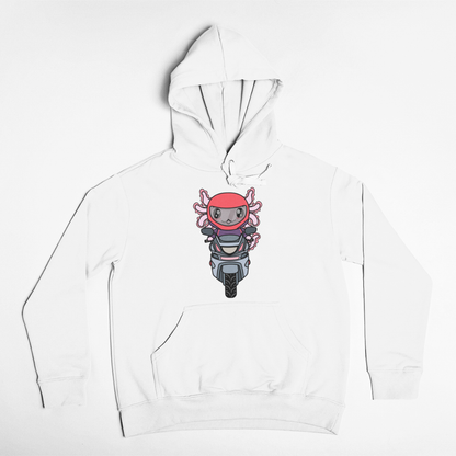Hoodie Axolotzin Motoneta Ajolote Unisex