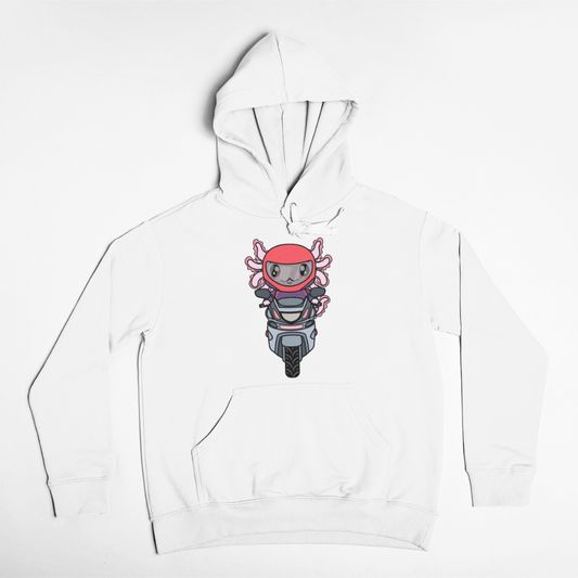 Hoodie Axolotzin Motoneta Ajolote Unisex