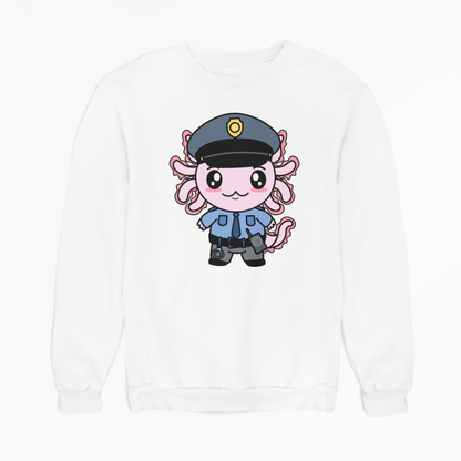 Sudadera Axolotzin Policía Ajolote Unisex