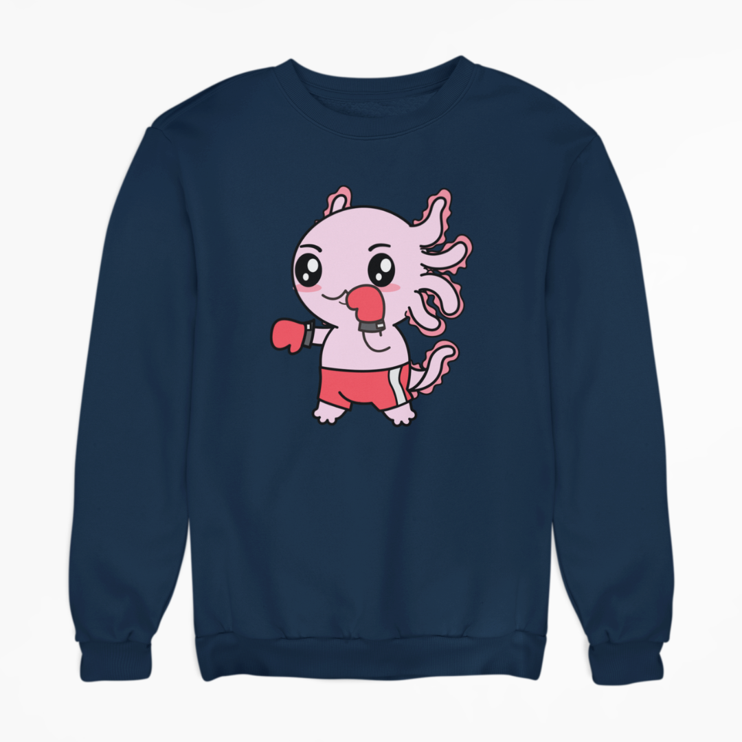 Sudadera Axolotzin Boxeador Ajolote Unisex