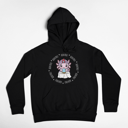 Hoodie Axolotzin Horóscopos Aro Adivino Ajolote Unisex