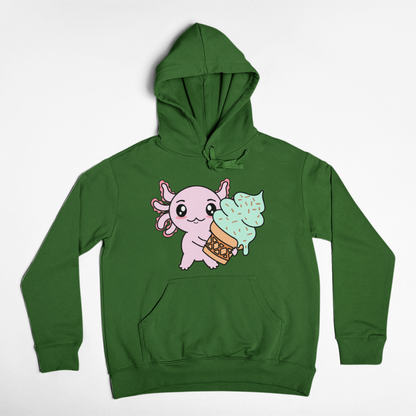 Hoodie Axolotzin Helado Ajolote Unisex