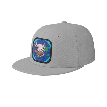 Gorra Unisex Plana Axolotzin Reportero