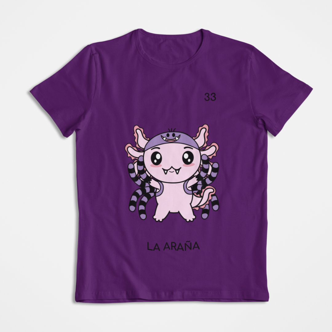 Playera Axoloteria La Araña Ajolote