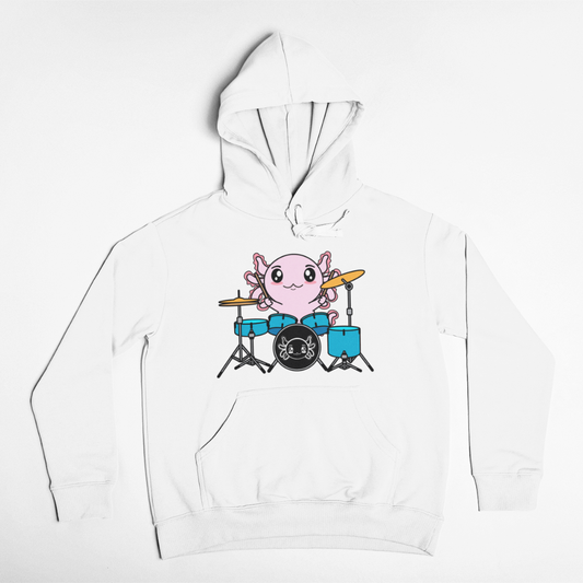 Hoodie Axolotzin Baterista Ajolote Unisex