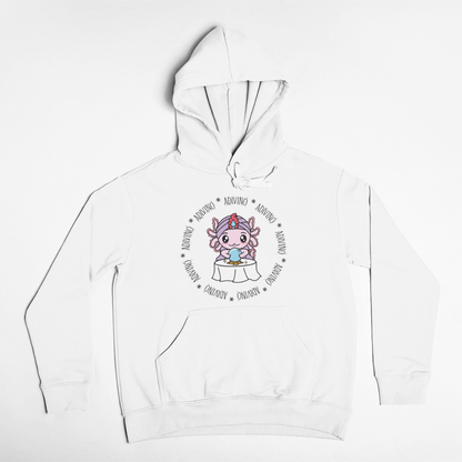 Hoodie Axolotzin Horóscopos Aro Adivino Ajolote Unisex