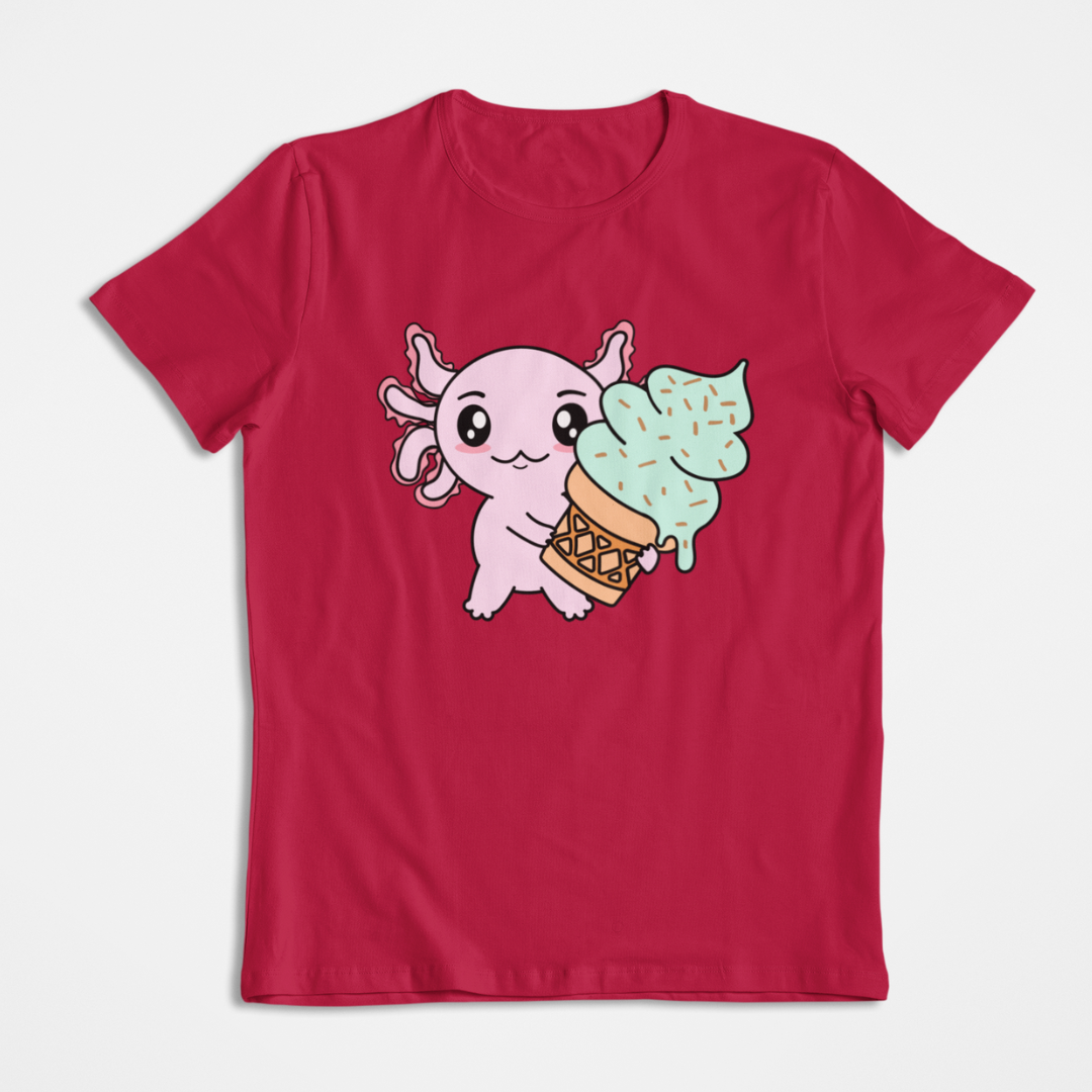 Playera Axolotzin Helado Ajolote