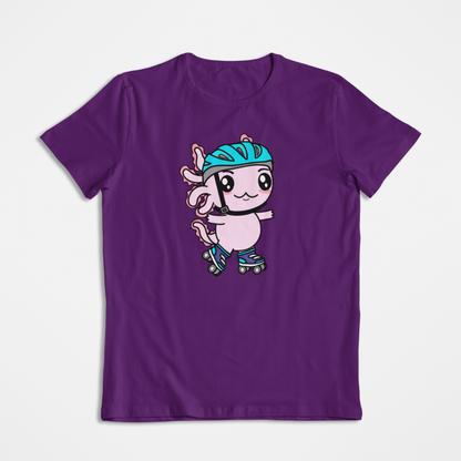 Playera Axolotzin Patinador Ajolote