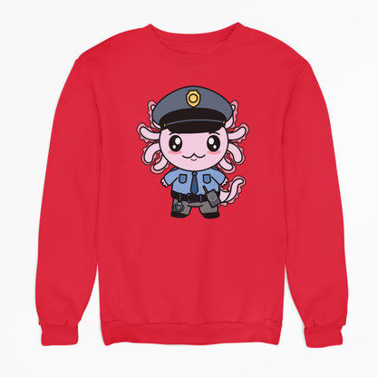 Sudadera Axolotzin Policía Ajolote Unisex