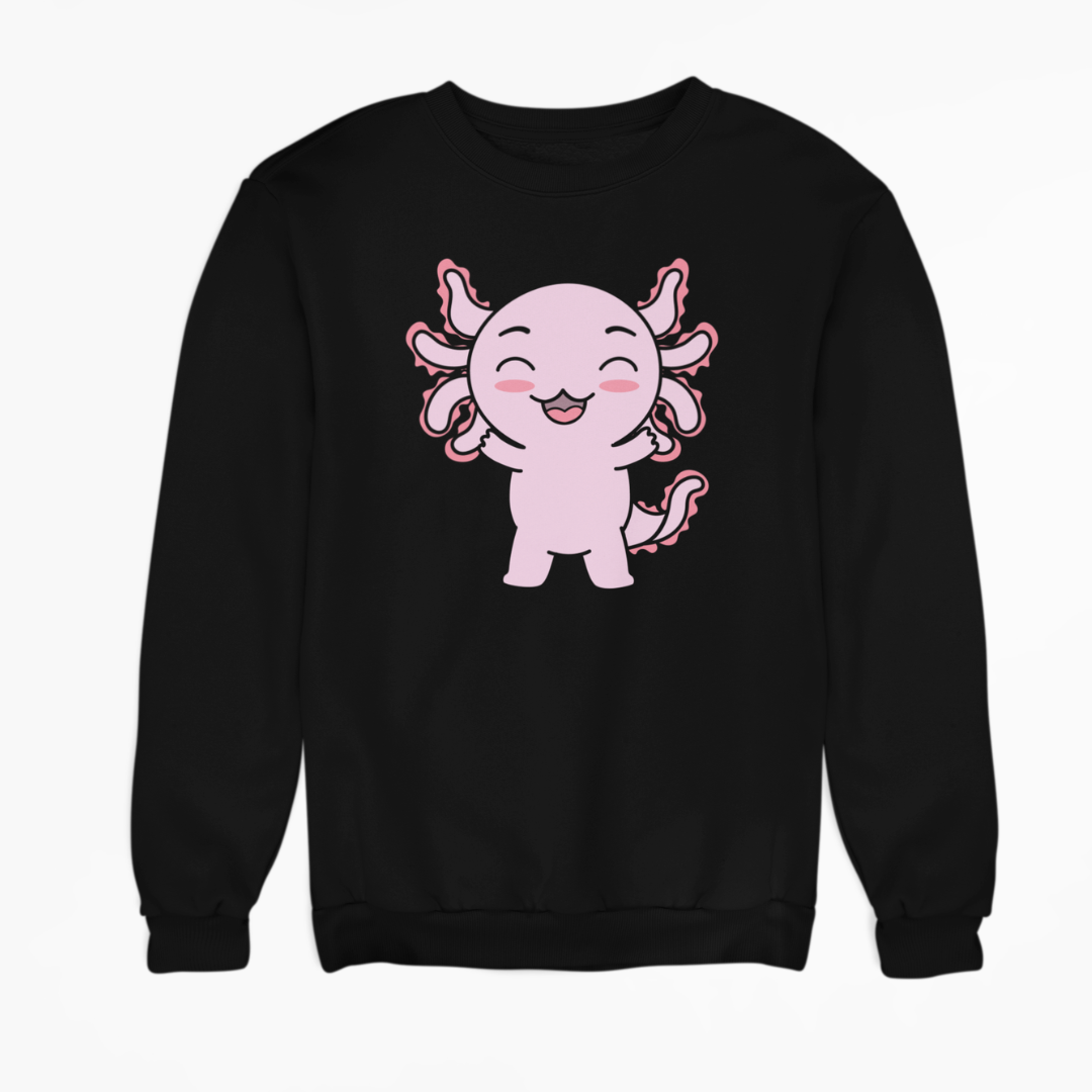 Sudadera Axolotzin Feliz Ajolote Unisex