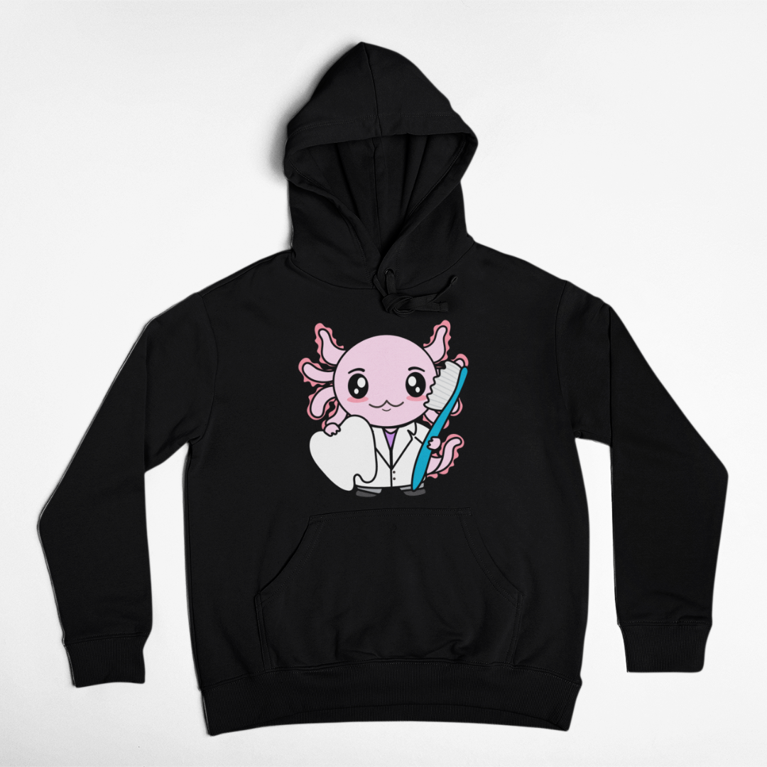 Hoodie Axolotzin Dentista Ajolote Unisex