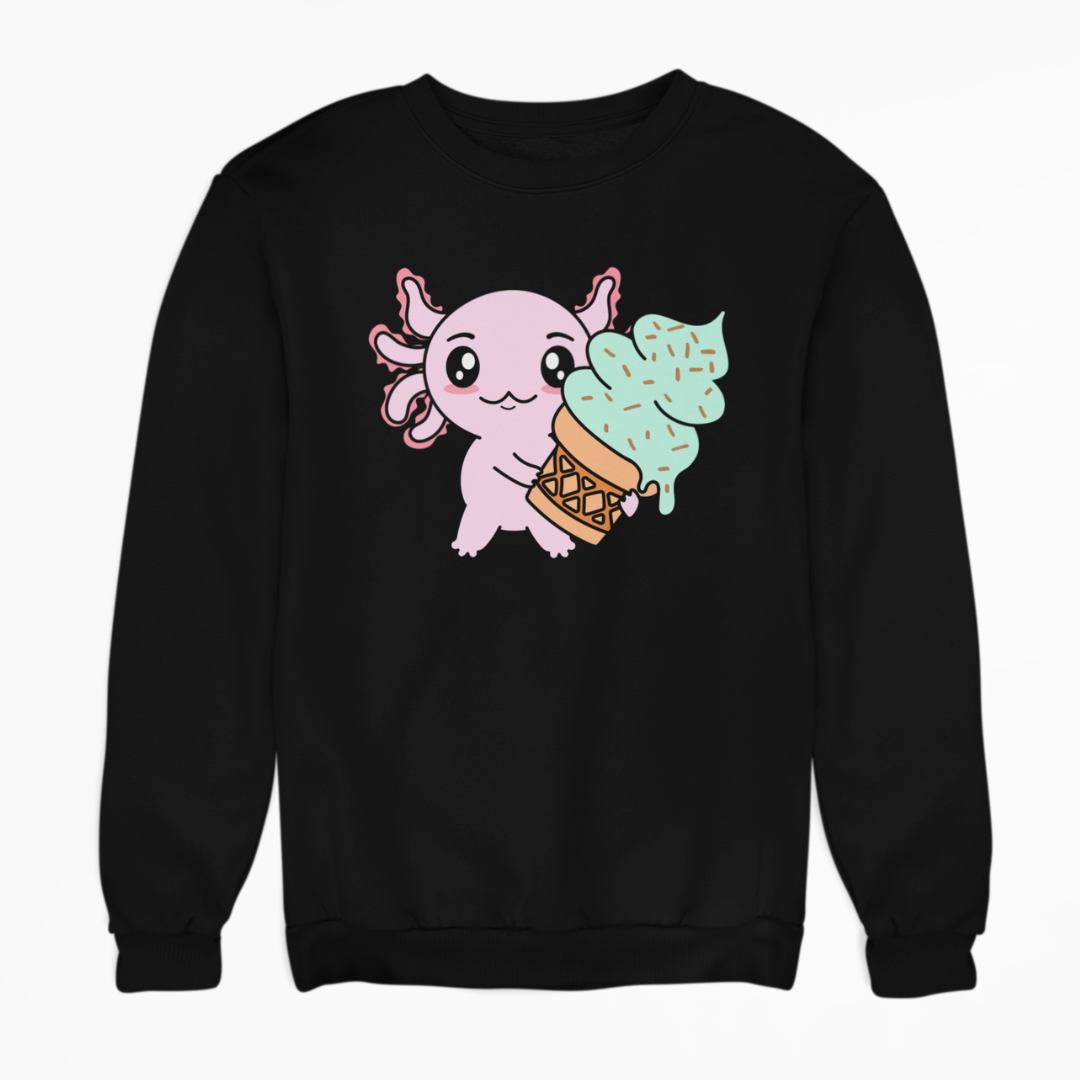 Sudadera Axolotzin Helado Ajolote Unisex