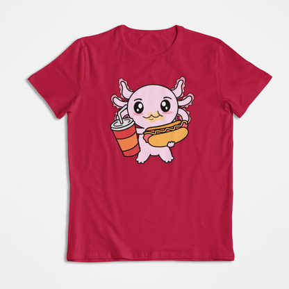 Playera Axolotzin Comiendo Jocho Ajolote