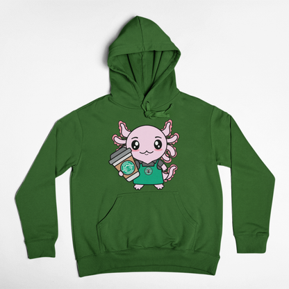Hoodie Axolotzin Barista Ajolote Unisex