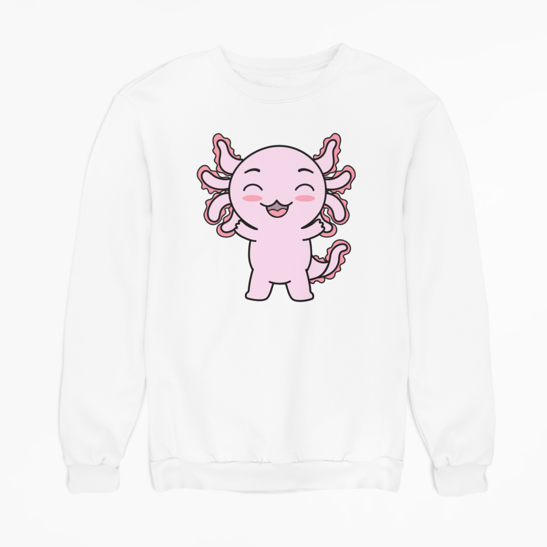 Sudadera Axolotzin Feliz Ajolote Unisex
