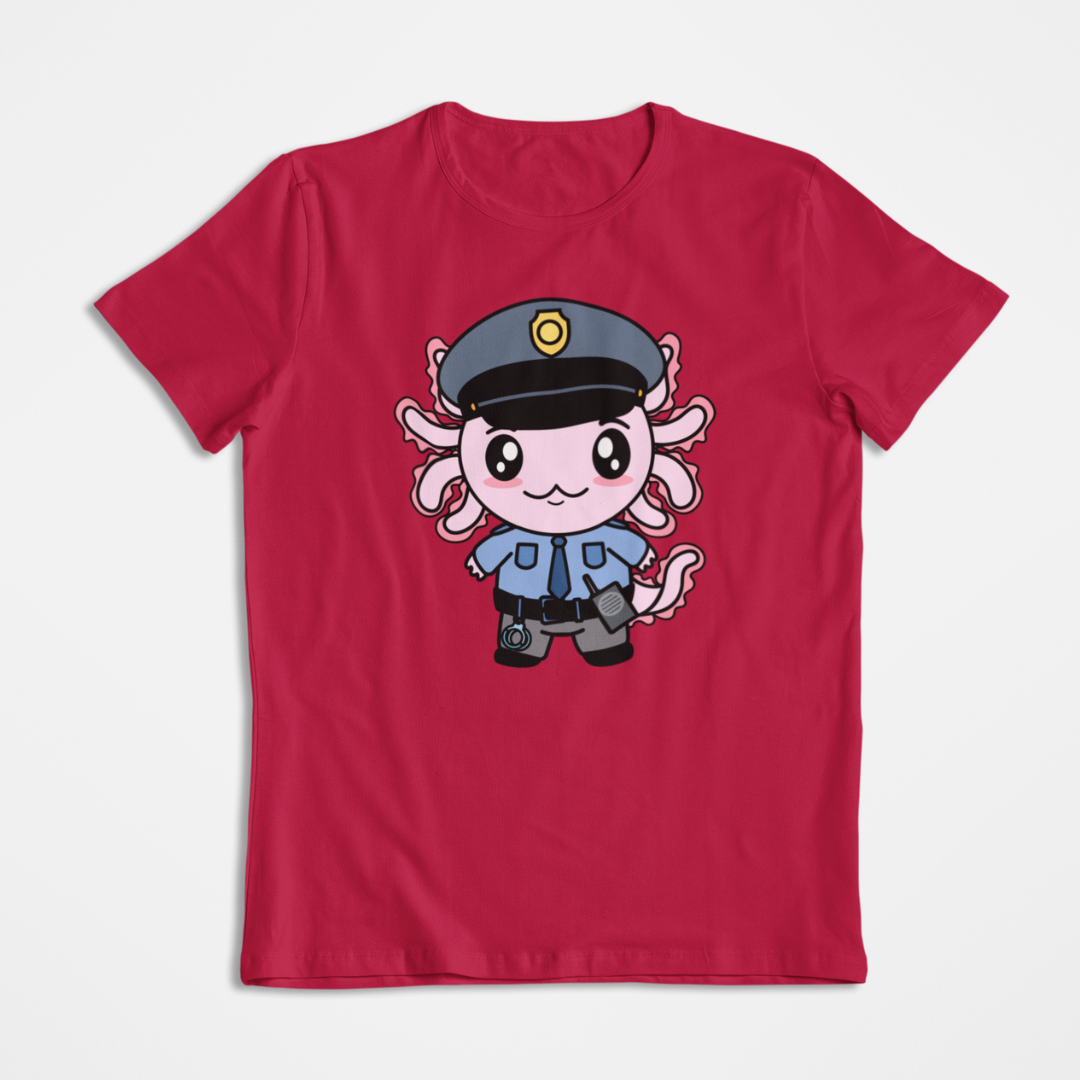 Playera Axolotzin Policía Ajolote