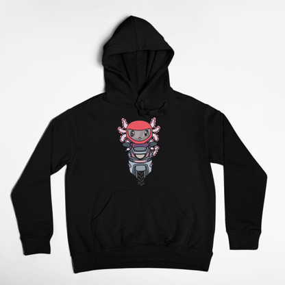 Hoodie Axolotzin Motoneta Ajolote Unisex