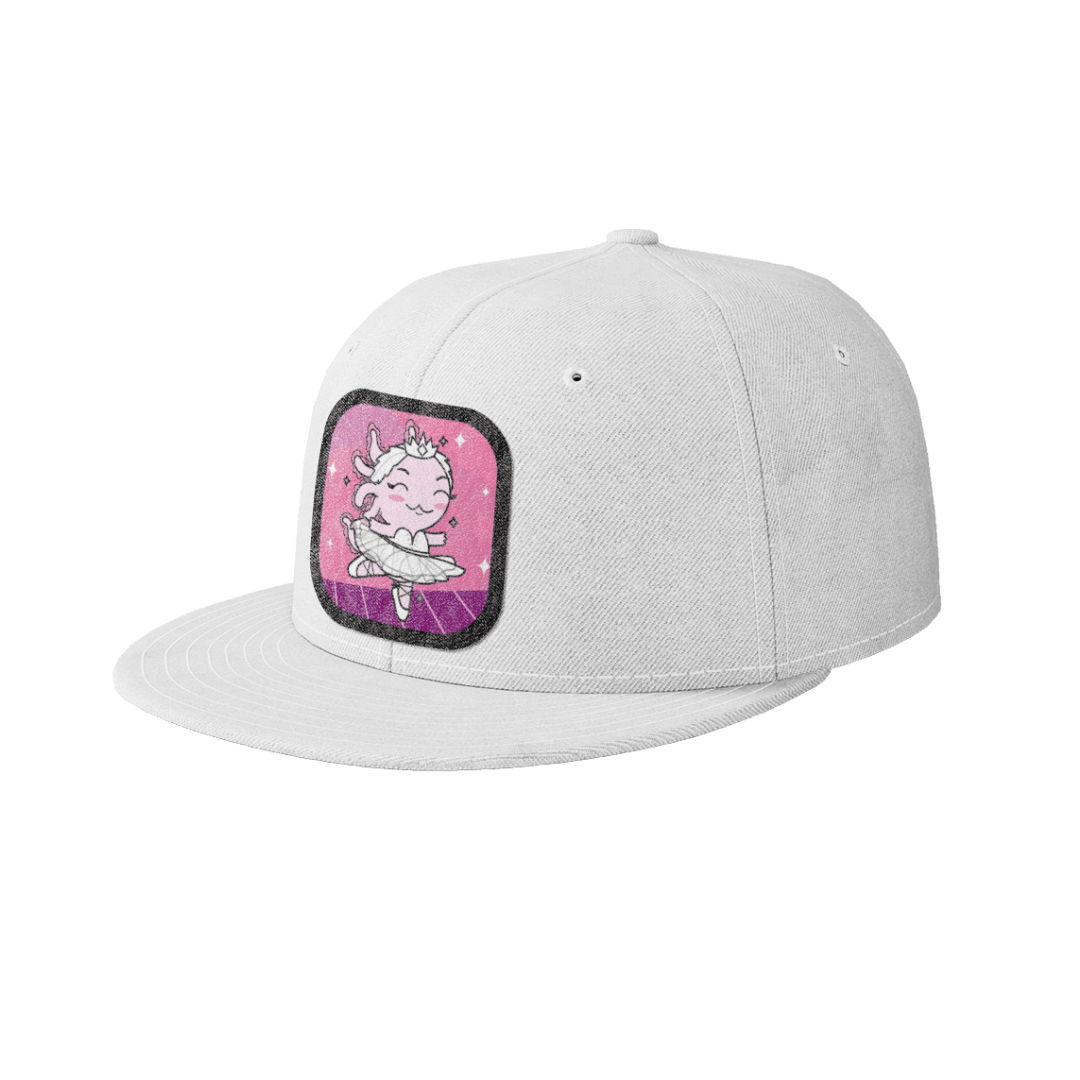 Gorra Unisex Plana Axolotzin Bailarina De Ballet