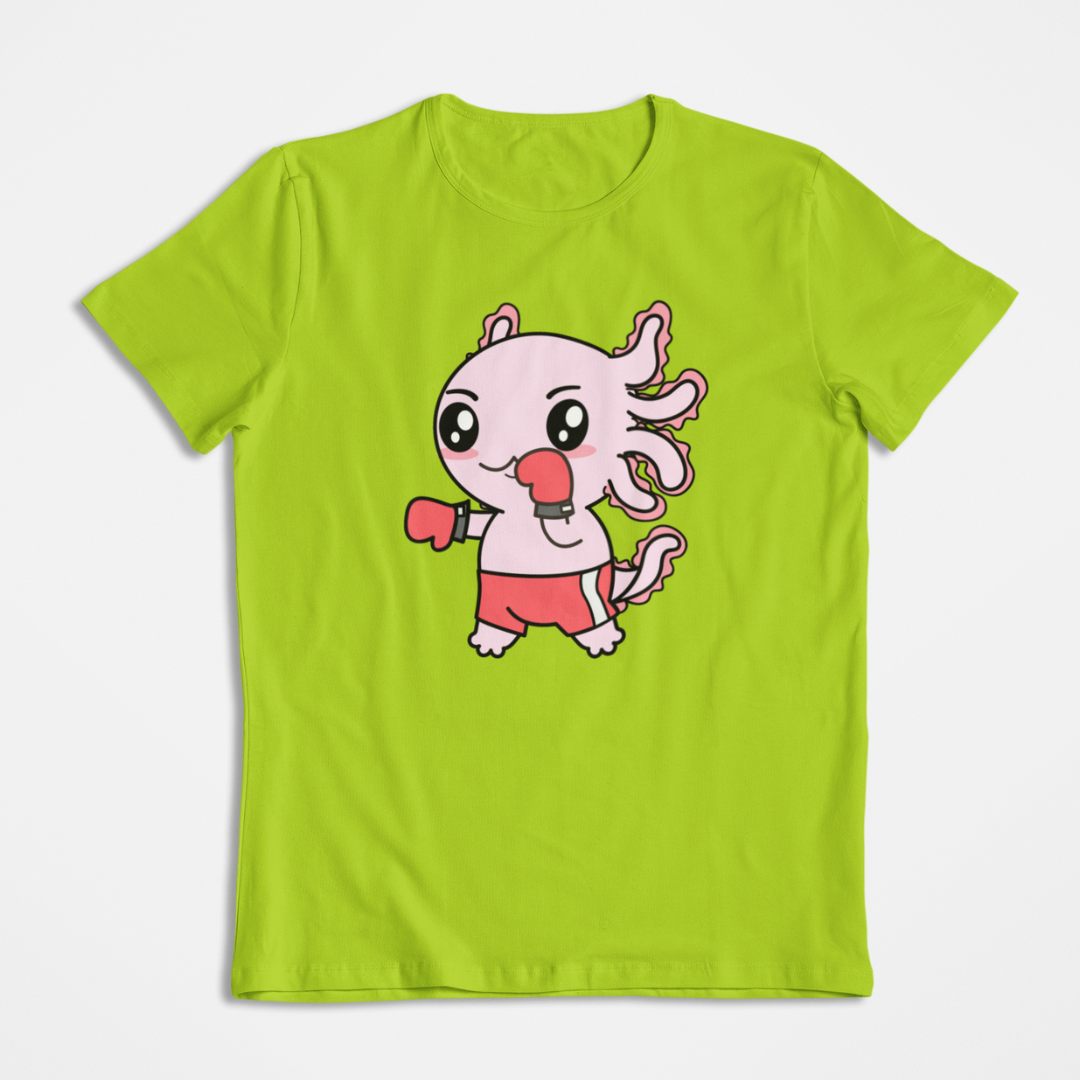 Playera Axolotzin Boxeador Ajolote