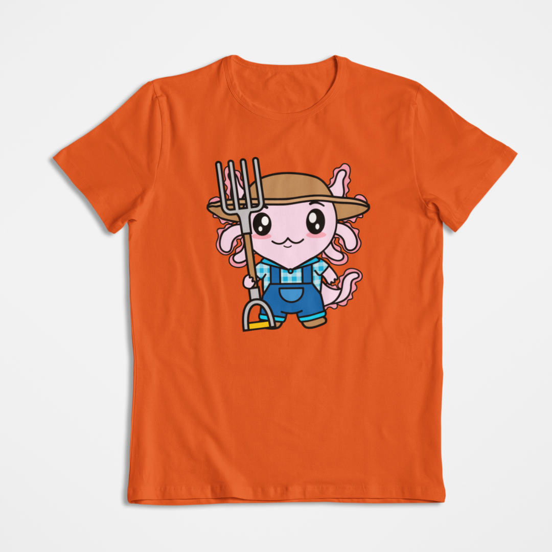 Playera Axolotzin Granjero Ajolote