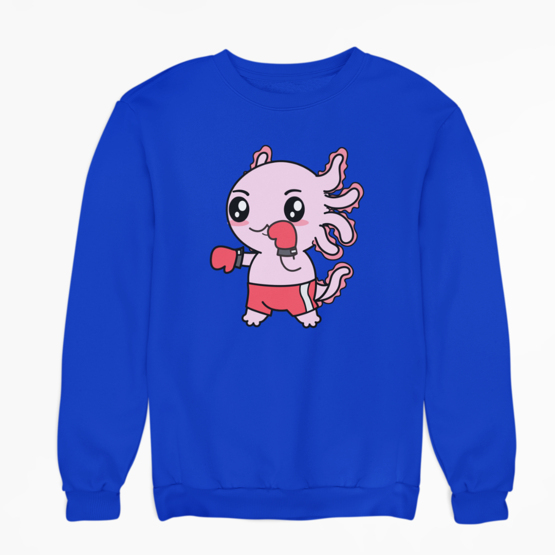 Sudadera Axolotzin Boxeador Ajolote Unisex